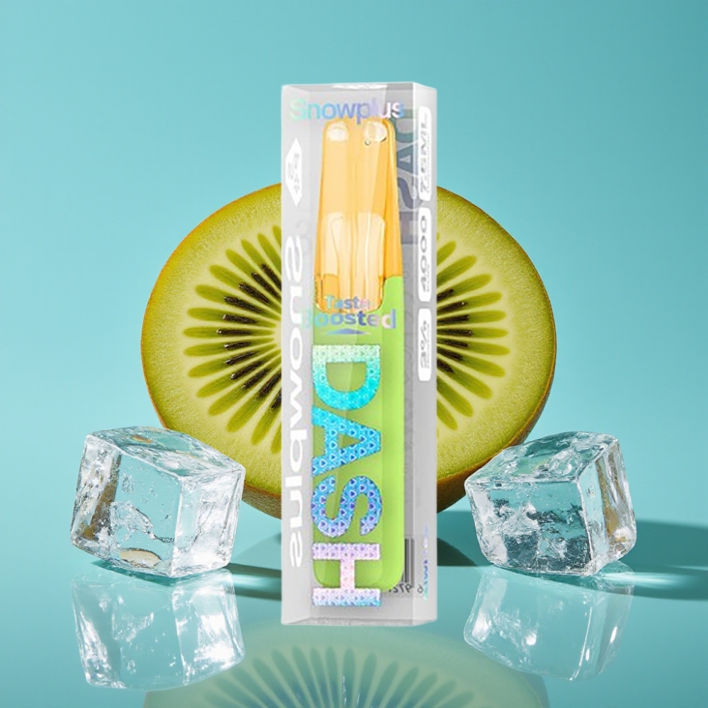 Snowplus Dash 4000 نفخة سيراميك 7.5 مل كيوي آيس