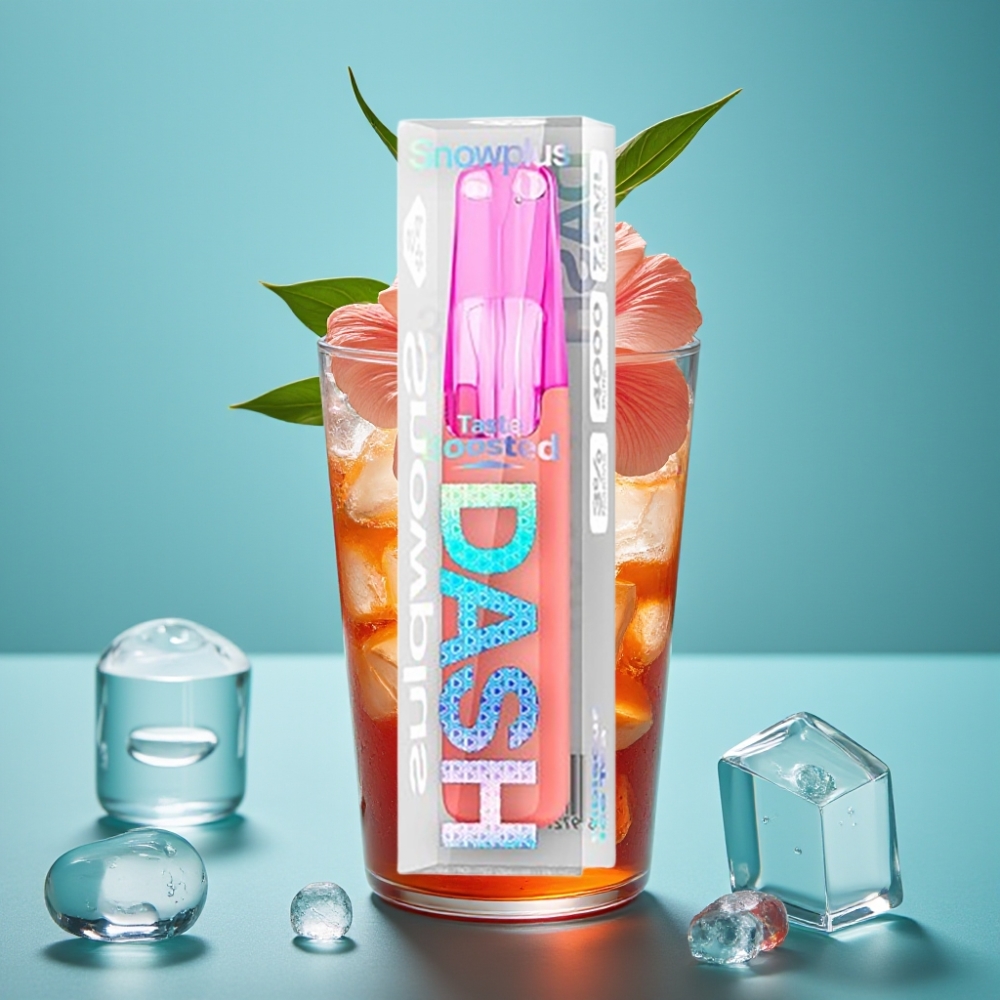 Snowplus Dash 4000 Puffs سيراميك 530 مللي أمبير 7.5 مل شاي الكركديه المثلج