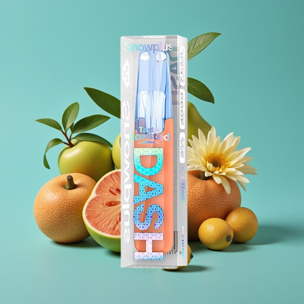 Snowplus Dash 4000 Puffs جهاز التبخير لمرة واحدة بسعة 7.5 مل و 530 مللي أمبير طعم Bull Ice