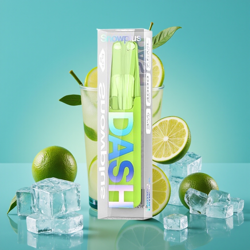 Snowplus Dash 4000 Puffs جهاز يمكن التخلص منه سعة 7.5 مل بنكهة ليمون لايم آيس