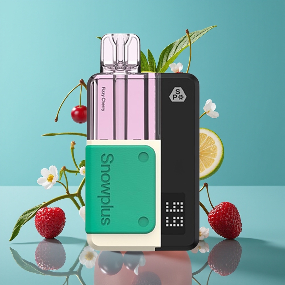 Snowplus Swift 5000 نفخة بطارية 1000 مللي أمبير سعة 2+10 مل كرز فوار