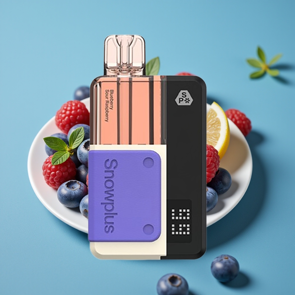 Snowplus Swift 5000 نفخة بطارية 1000 مللي أمبير/ساعة، نكهة توت أزرق وتوت بري حامض