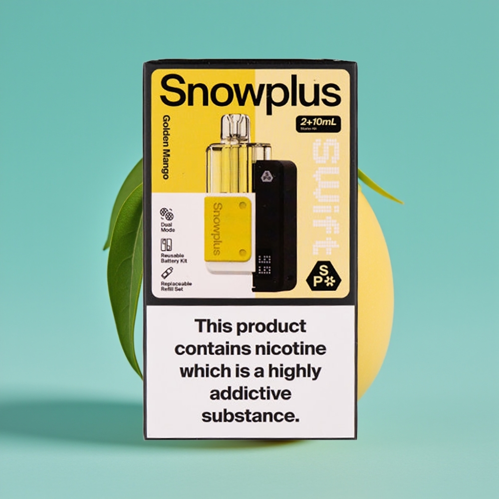 Snowplus Swift 5000 Puffs 1000mAh Dual Mesh مانجو ذهبي