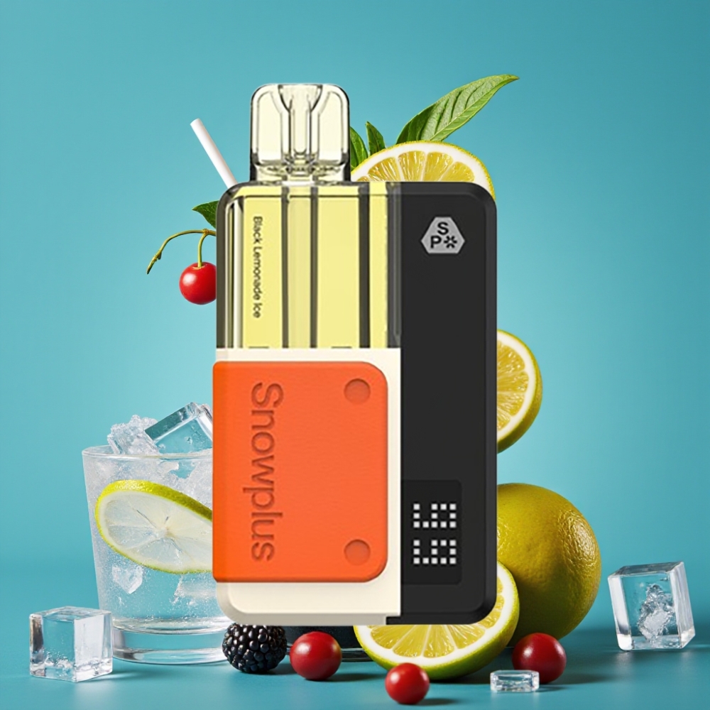 Snowplus Swift 5000 Puffs Dual Mesh 1000mAh 12ml 2% عصير الليمون الأسود المثلج