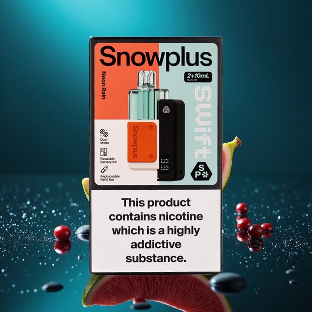 Snowplus Swift 5000 Puffs Dual Mesh 1000mAh 12ml 2% مطر نيون