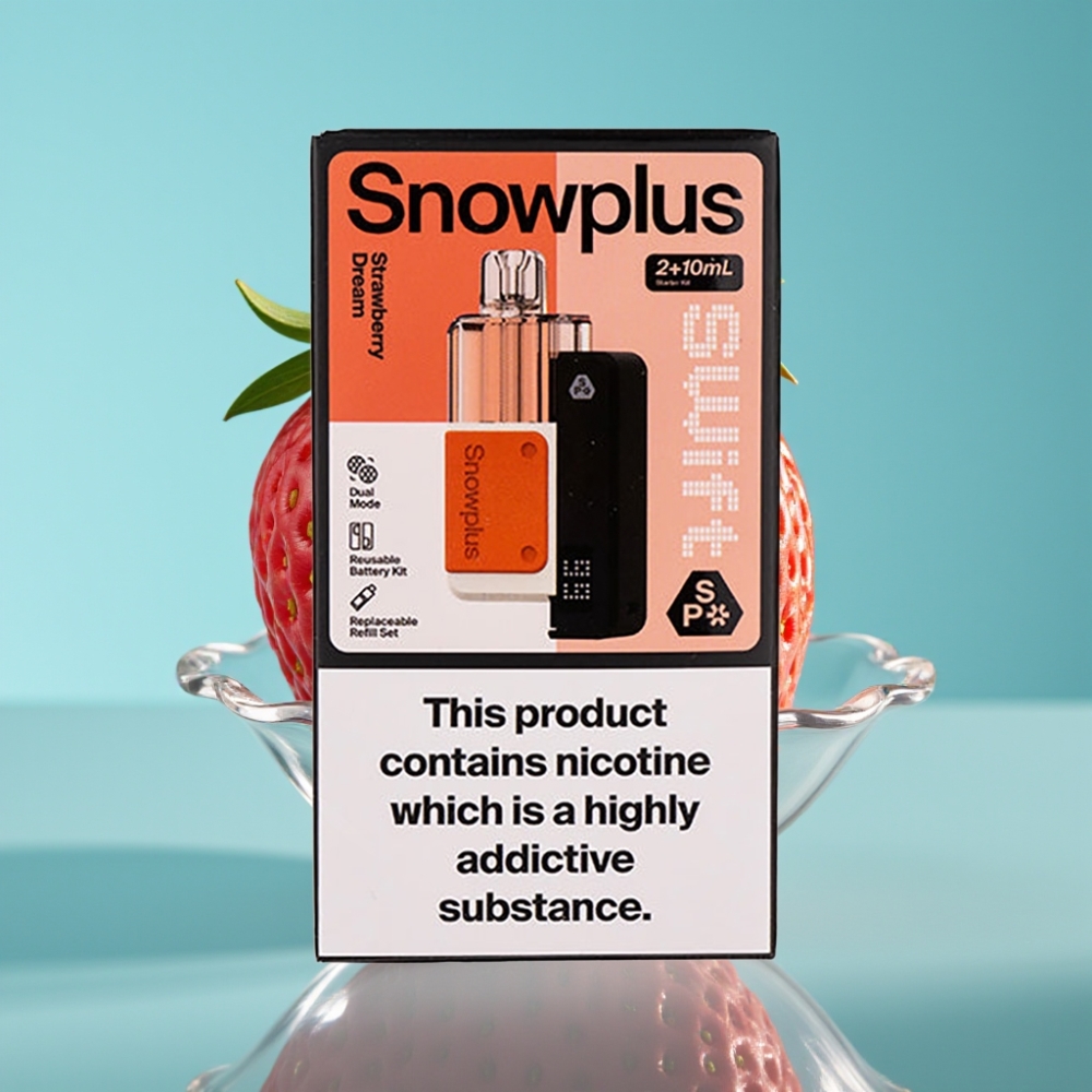 Snowplus Swift 5000 Puffs Dual Mesh 1000mAh 2+10ml حلم الفراولة